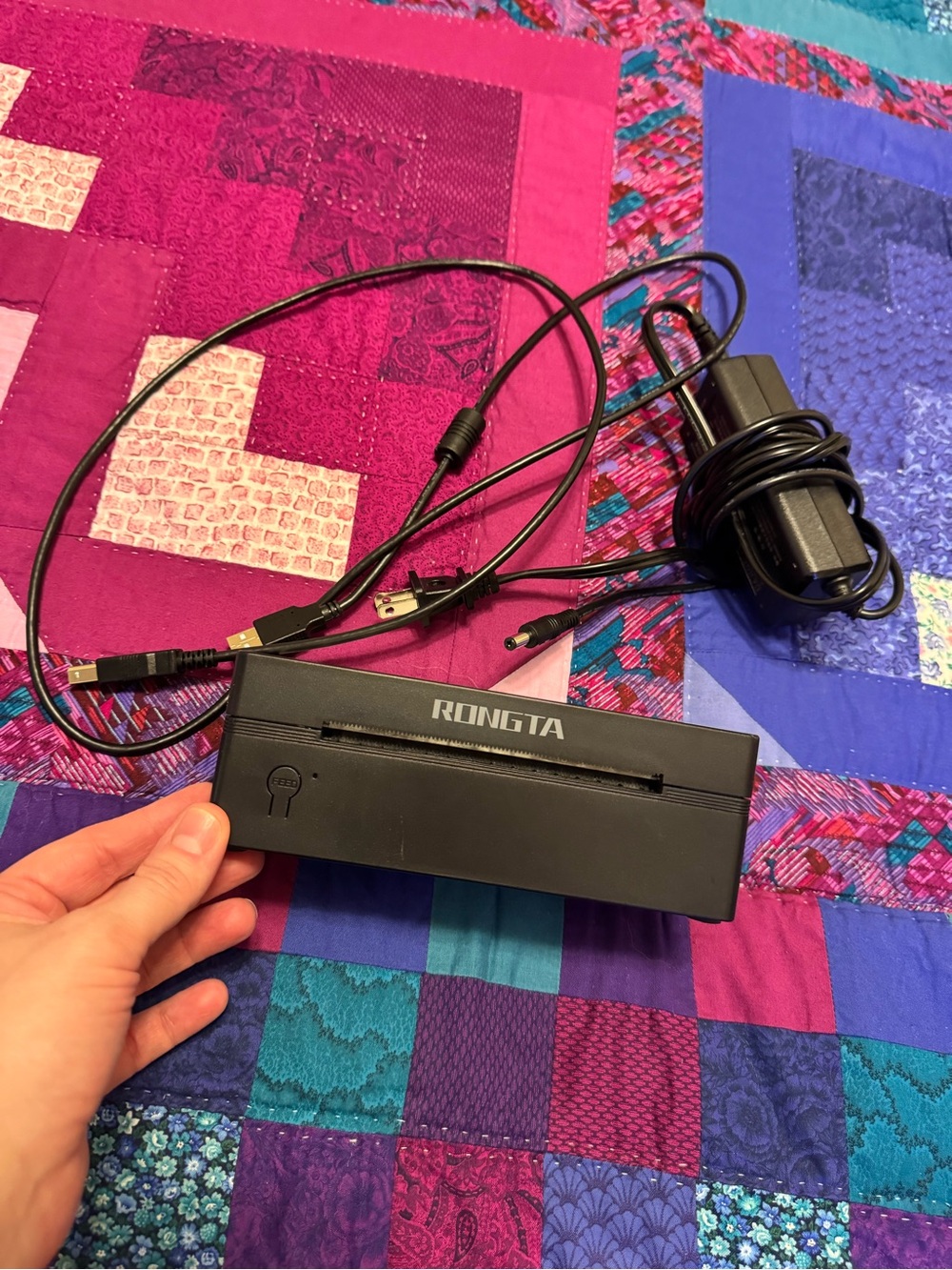 Rongta Thermal Label Receipt Printer - Black